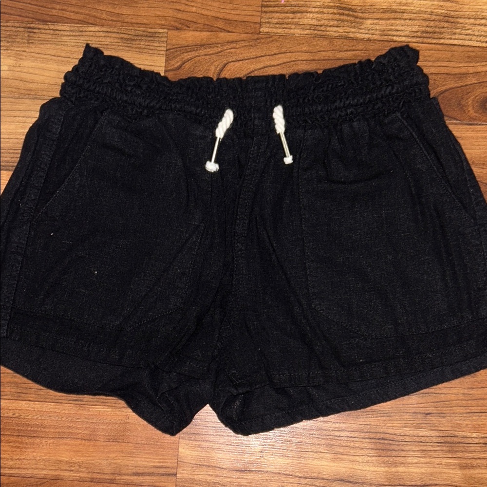 Love Tree Black High Waist Women's Shorts